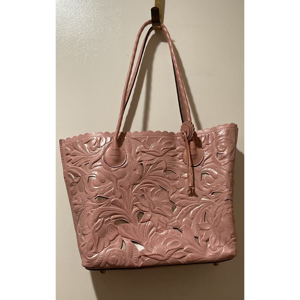 Patricia Nash Varsi Tooled Women's Tote Bag Pink